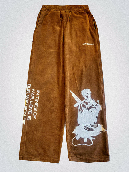 Life is War Corduroy pants - Sandman